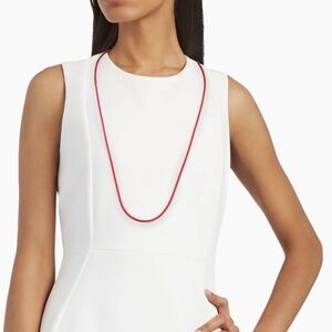 Temple St Clair 18K 32" Crimson Leather Cord (2024)